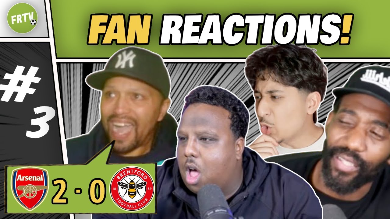ARSENAL FANS CELEBRATE as HATERS FUME After 2-0 WIN vs BRENTFORD ...