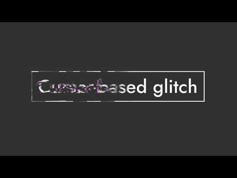 Cursor-based glitch hover effect in UE4