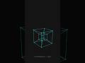 The Tesseract. #genuary2026 day 15. #creativecoding #mathart #carlsagan