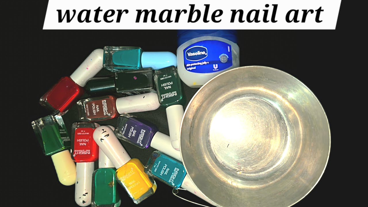 Water marble nail art design 2025 | water marble nail art using tips and tricks