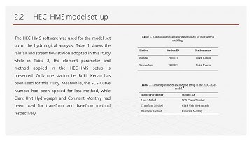 Paper ID 45 - Calibration and validation of hydrological model using HEC-HMS for Kuantan River Basin