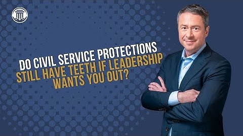 12.17 Do Civil Service Protections Still Matter? A Federal Lawsuit to Watch