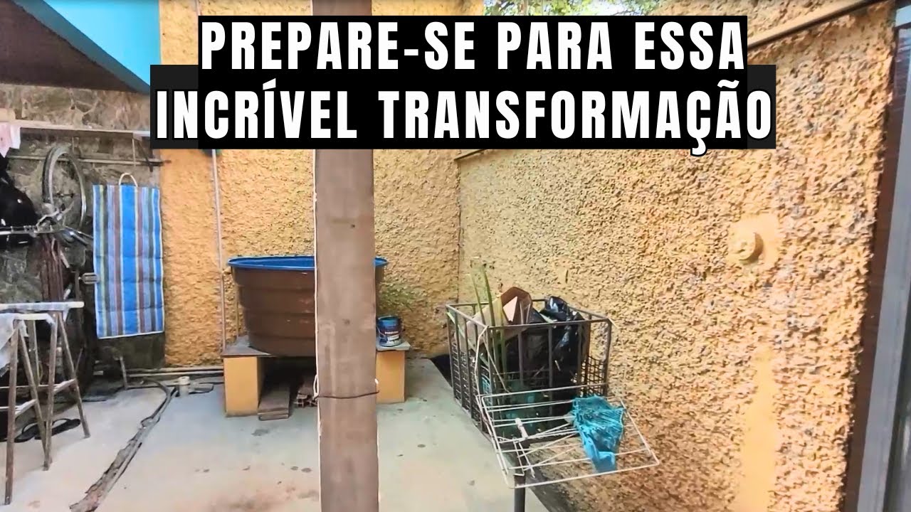 PEDREIRO CHOCA YOUTUBE COM INCRÍVEL TRANSFORMAÇÃO DE UM ESPAÇO VELHO