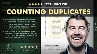 EXCEL PRO TIP: Counting Duplicates with SUMPRODUCT
