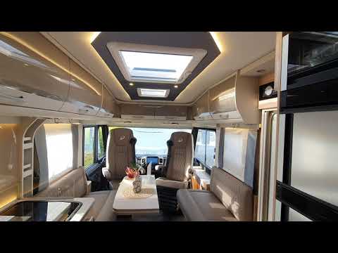 Very bright motorhome at 133k price tag.  Dethleffs Esprit i7150 EBL