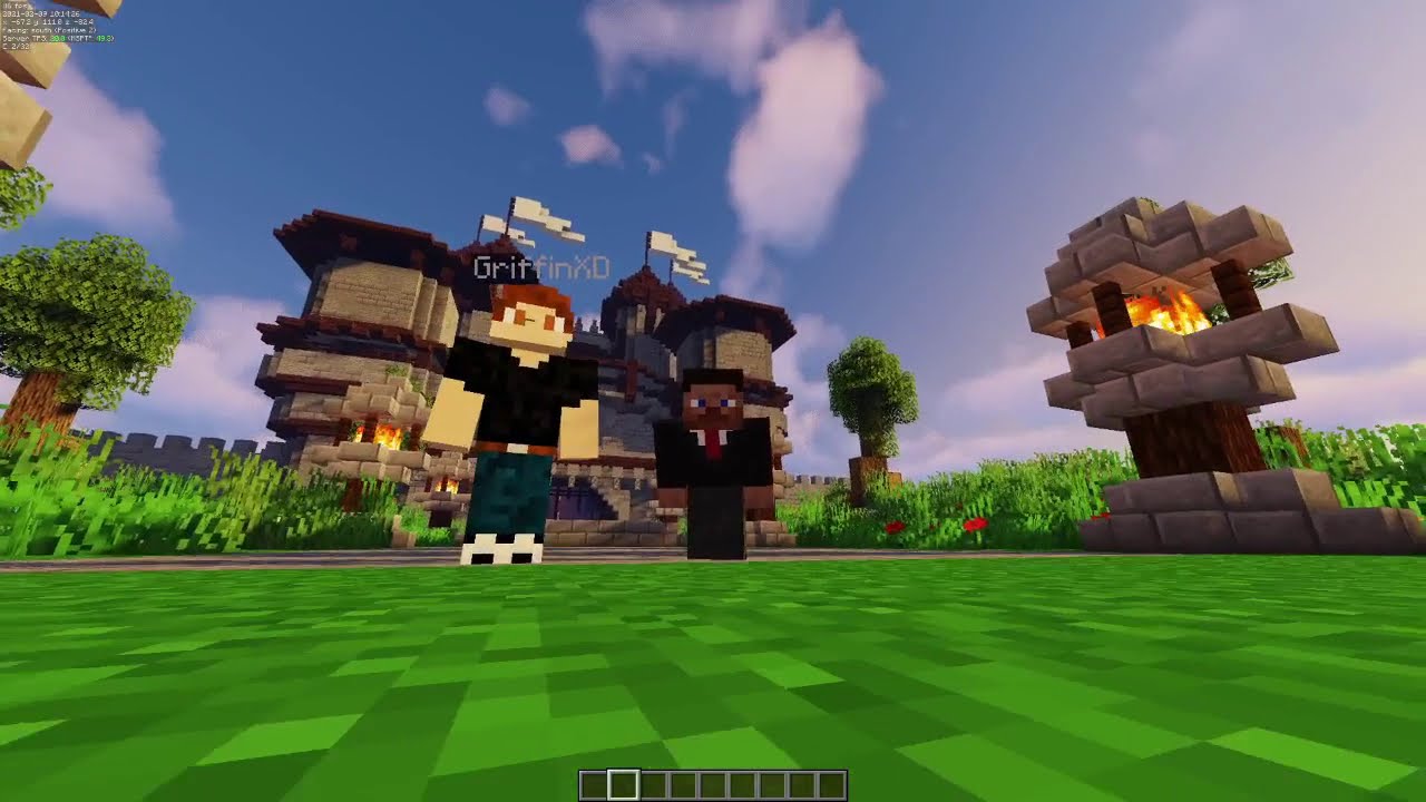 Making a castle with Griffin!