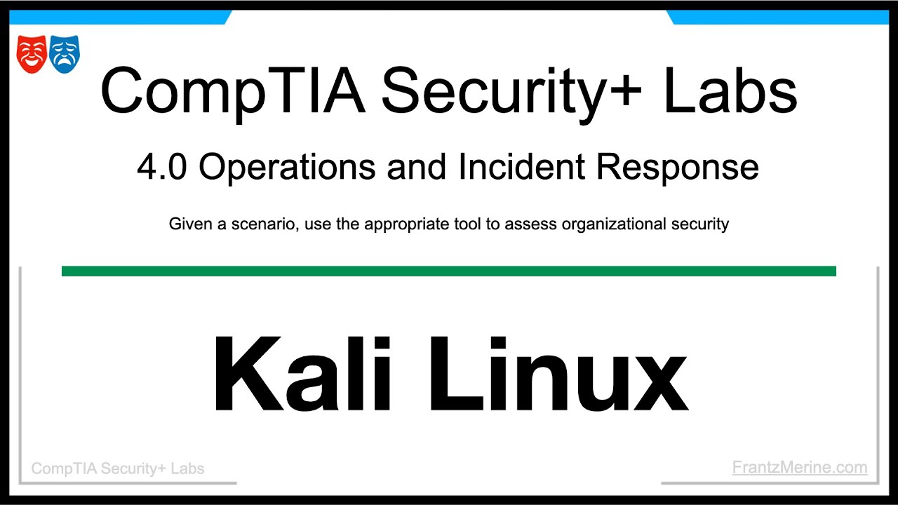 Kali Linux for CompTIA Security+ | Hands-On Lab Series (Ep.2) - YouTube
