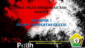 Implementasi CORE VALUE  BerAKHLAK ASN : ADAPTIF