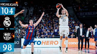 Real Madrid 104 - 98 Barça | Partido Playoff Semifinales