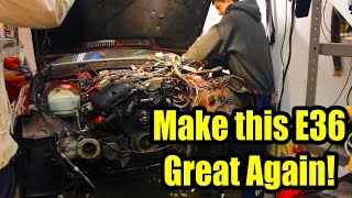 Make this E36 Great Again: M54b30 First Start! Ep4