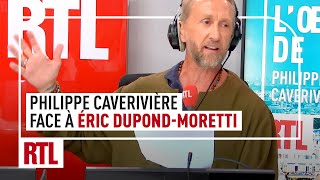 Philippe Caverivière face à Éric Dupond-Moretti, ministre de la justice
