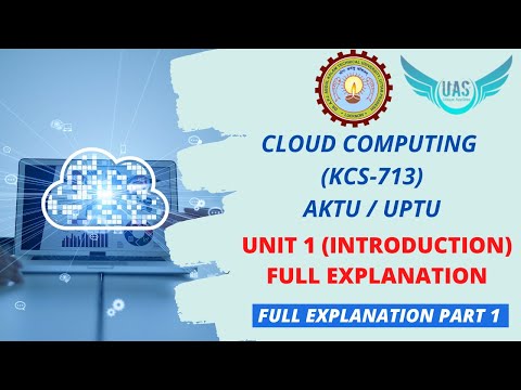 Cloud Computing Unit 1 Full Explanation |  KCS-713 | Part 1 | AKTU | Unique AppSites