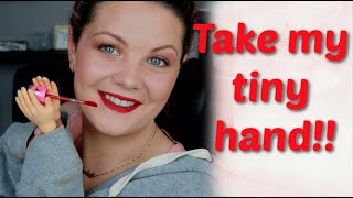 TINY HANDS MAKEUP! How to do your makeup with tiny hands