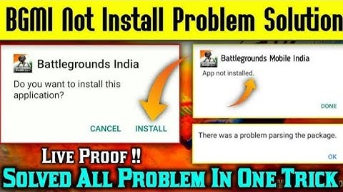 How to Fix BGMI App Not Installed Problem 2023 | Battleground Mobile India App Not Installed
