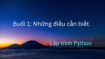 Python Buổi 1