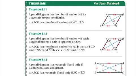 8.4 properties of rhombuses, rectangles, and squares