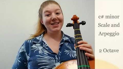 Cello | c# minor Scale and Arpeggio - 2 Octave