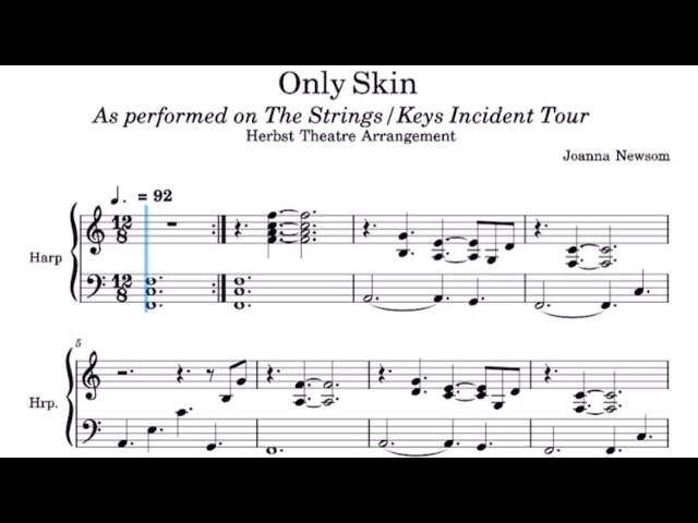 “Only Skin” Joanna Newsom piano tutorial (partial) by bjorksdottir