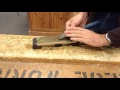 sharpening a chisel