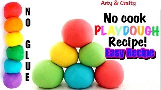 How to make Homemade Clay/Playdough Making /No Glue Air Dry Clay Easy Recipe /Eco Friendly Clay