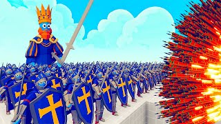 100x KNIGHT ARMY + 1x KING vs 1x EVERY GOD   Totally Accurate Battle Simulator TABS