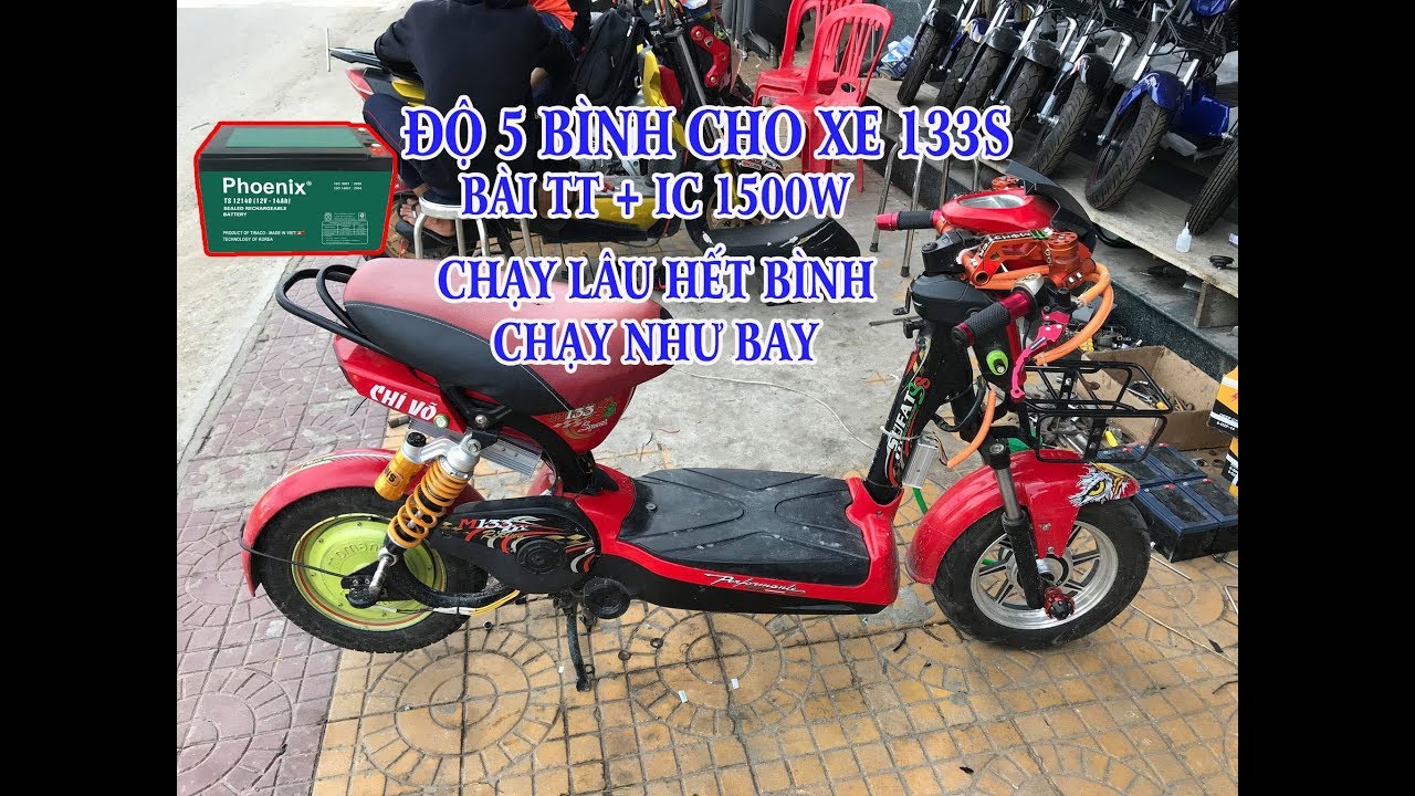 133s Độ 5 Khúc: 133s Độ 5 Khúc sẽ đem lại cho bạn một trải nghiệm độc đáo của việc đi xe đạp điện. Không chỉ giúp gia tăng tính thể thao, xe còn có ngoại hình đầy mê hoặc với bộ khung được sơn tông màu đen bóng, mang đến cho bạn phong cách độc đáo.