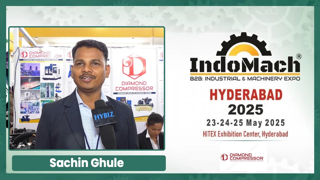 Sachin Ghule | Diamond Compressor | IndoMach B2B Industrial & Machinery Expo 2025 | Hitex
