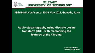 Audio Steganography using Discrete Cosine Transform DCT with Memorizing the Features of the Chroma