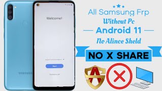 All Samsung Frp Bypass | A11/M11/A21s Unlock Google Account Lock Android 11 | Without Pc No Shield X