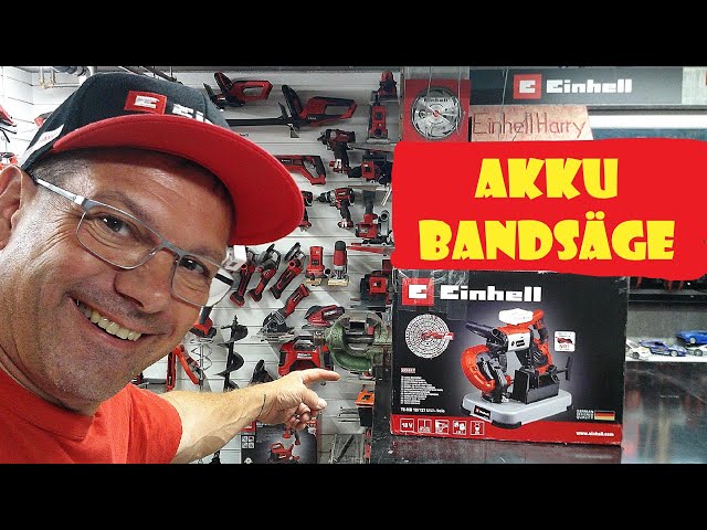 Einhell Akku Bandsäge TE-MB 18/127 U Li Unboxing und 1.Test @EinhellHarry @ einhell - YouTube