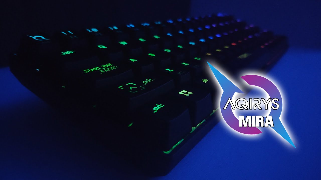 Clavier Gamer Mécanique AQIRYS MIRA 100% Anti-ghosting RGB - Noir