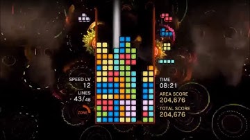 Modern TETRIS Expert Plays TETRIS EFFECT Area 1 High Score