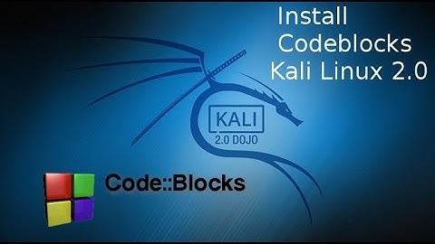 How to install Codeblocks 13.12 in Kali Linux 2.0
