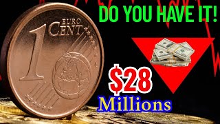THE MOST Expensive 5 \& 1 Euro Cent 1999 Ultra Rare Error Coin Worth Money Look For This.