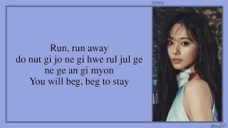 Tzuyu 쯔위 - Run Away Easy Lyrics