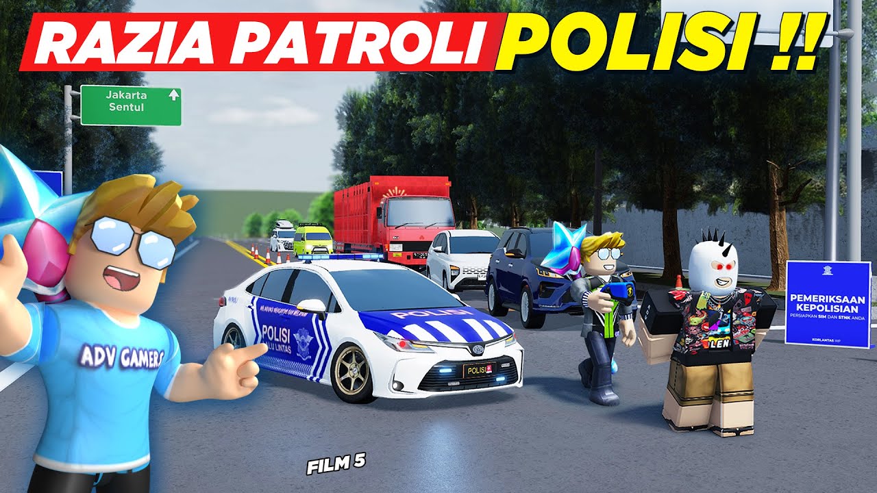 RAZIA PATROLI POLISI MALAH NEMU PENJAHAT MISTERIUS !! CDID ROLEPLAY FILM - Roblox Indonesia
