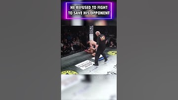 Thumbnail of THIS GUY DESERVES RESPECT! He Refused to Fight to Save his Opponent #mmafighting #mma #respectsport