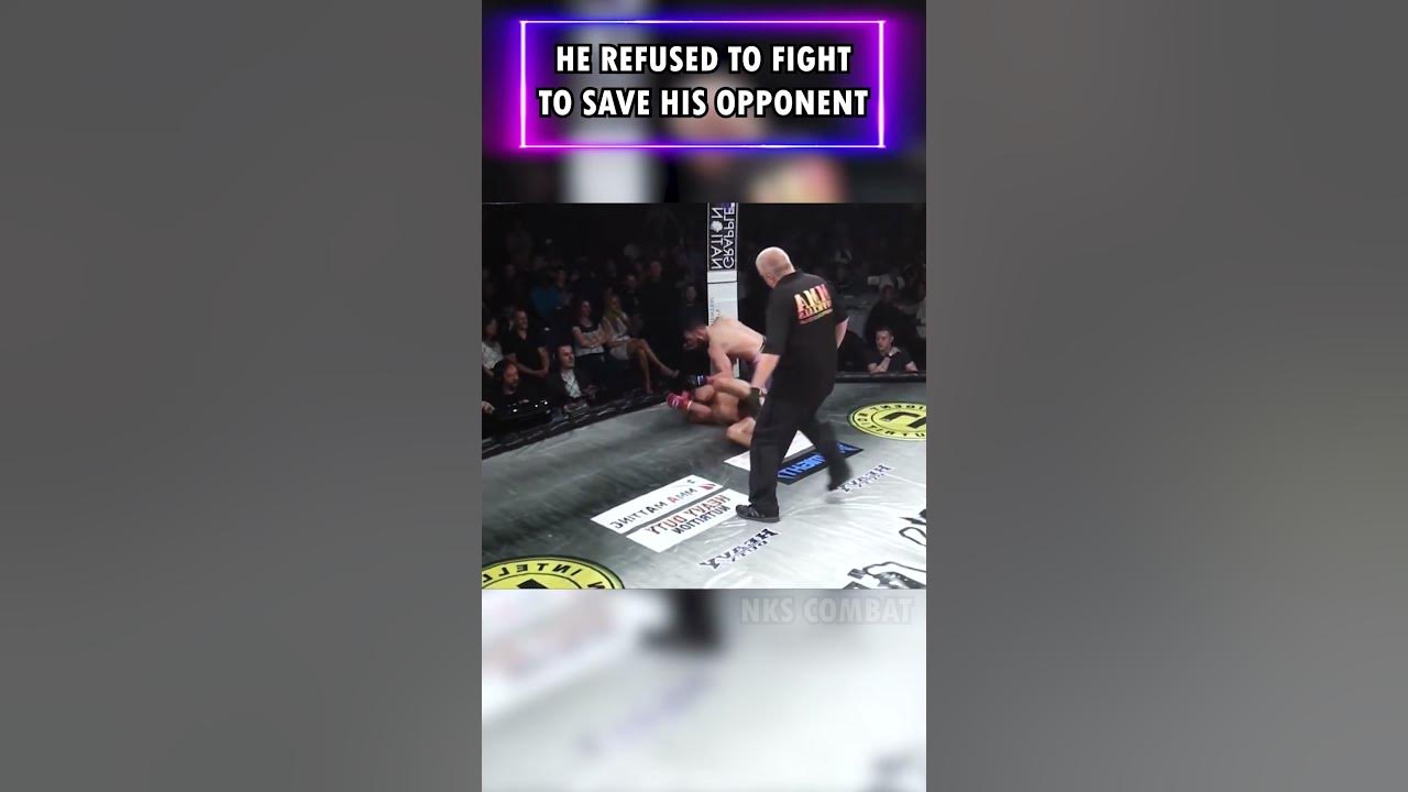 THIS GUY DESERVES RESPECT! He Refused to Fight to Save his Opponent #mmafighting #mma #respectsport