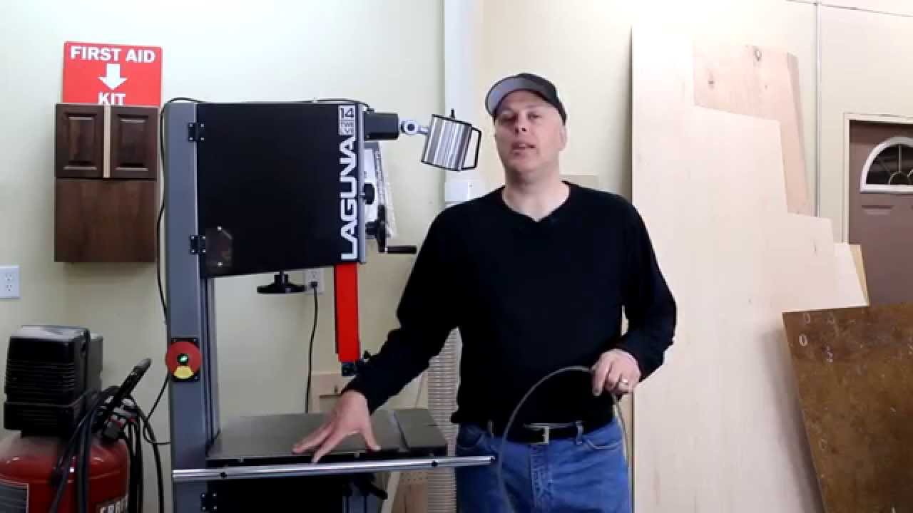 Laguna 1412 band saw vibration test YouTube