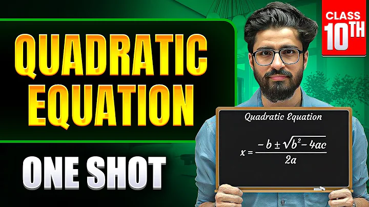 Quadratic Equations ONE SHOT 🔥 | Class 10 Maths Chapter 4 | Ritik Mishra