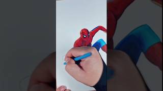 Colouring Spiderman #spiderman #tomholland #mcu #drawing #comics #marvel #brandnewday #art #colour