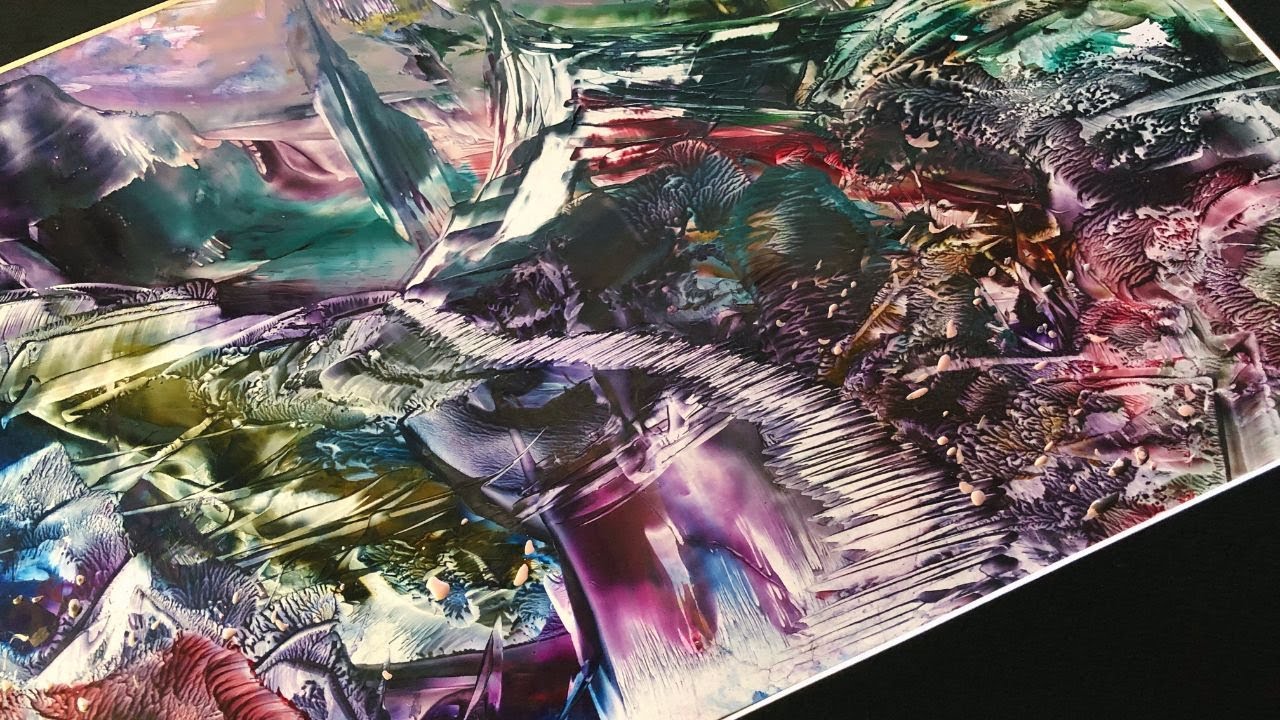 How To EASILY Paint Abstract Art In MinutesWith No Plan / Fantasy Landscape