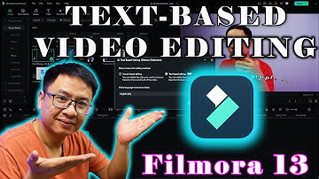 Filmora 13 New AI Text Based Editor