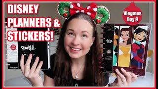 DISNEY HAPPY PLANNER REVIEW &amp; FLIP THRU | Planner &amp; Sticker Haul | Vlogmas Day 9