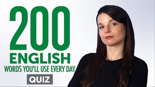 Quiz | 200 English Words You'll Use Every Day - Basic Vocabulary #60