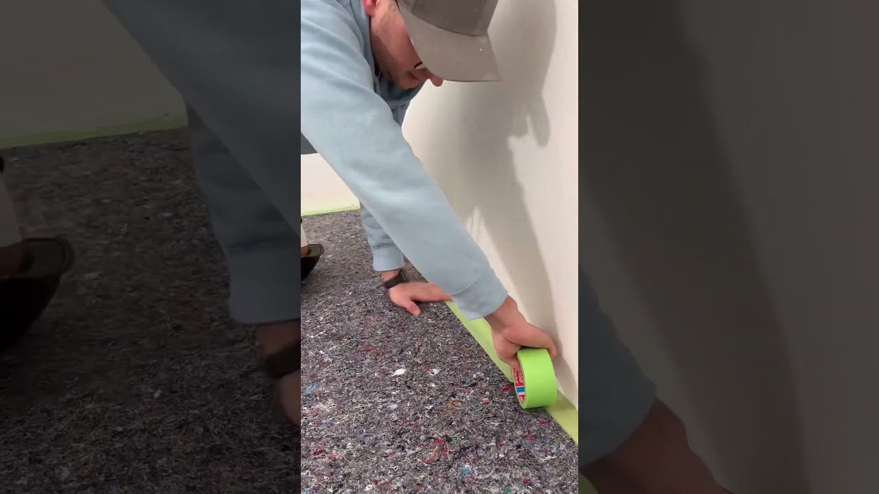 Boden Abdecken vor dem streichen 