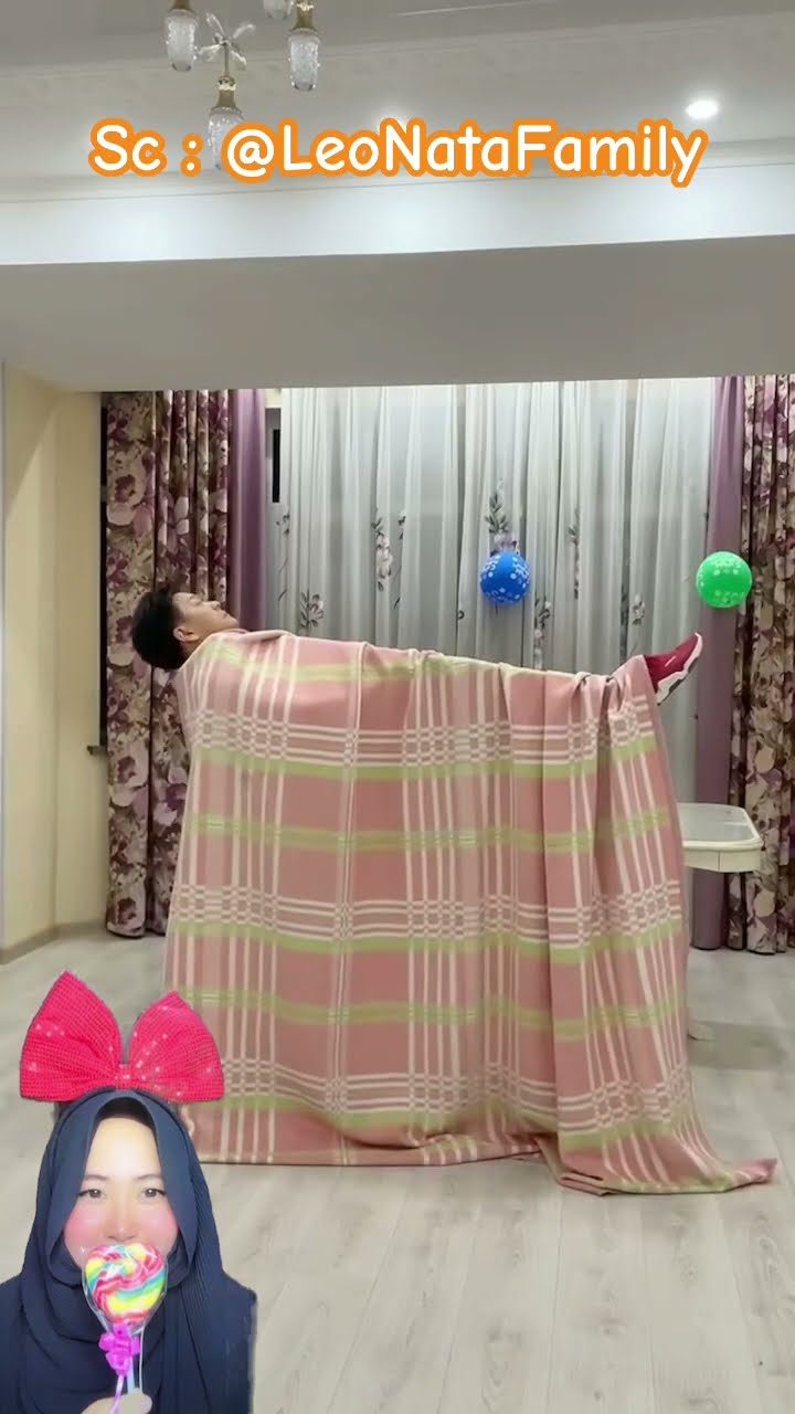 PAPA TIDUR MELAYANG ⁉️ini Sulap Atau Prank ? @LeoNataFamily #shorts #funny #dubbing