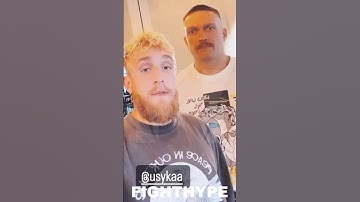 JAKE PAUL & USYK “VERY FEEL” MEETING
