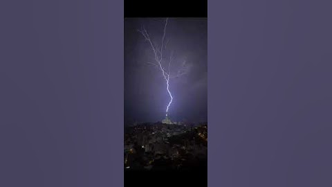 lightning Makkah Clock tower I science facts I #trending #viral #shorts #short