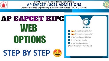 AP EAPCET BIPC WEB OPTIONS FULL PROCESS STEP BY STEP
